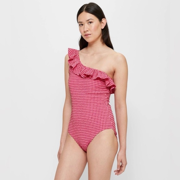 J. Crew One Shoulder One Piece Bathing Suit XS NWT - Picture 3 of 8